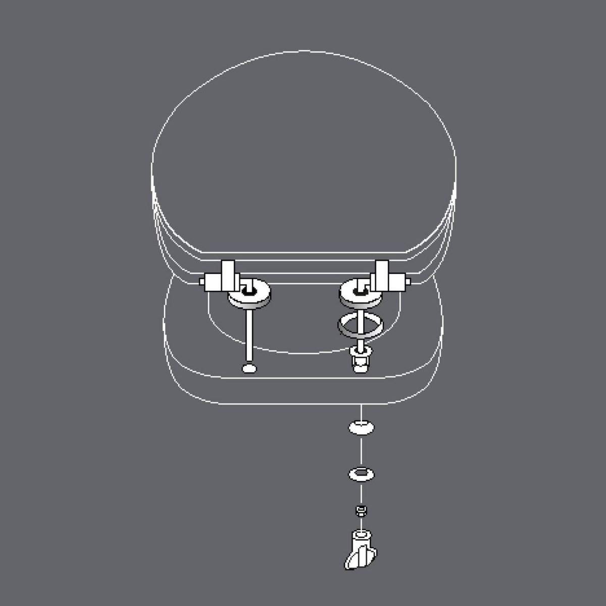 Douceur d'Intérieur Abattant WC Varadero - Blanc et vert
