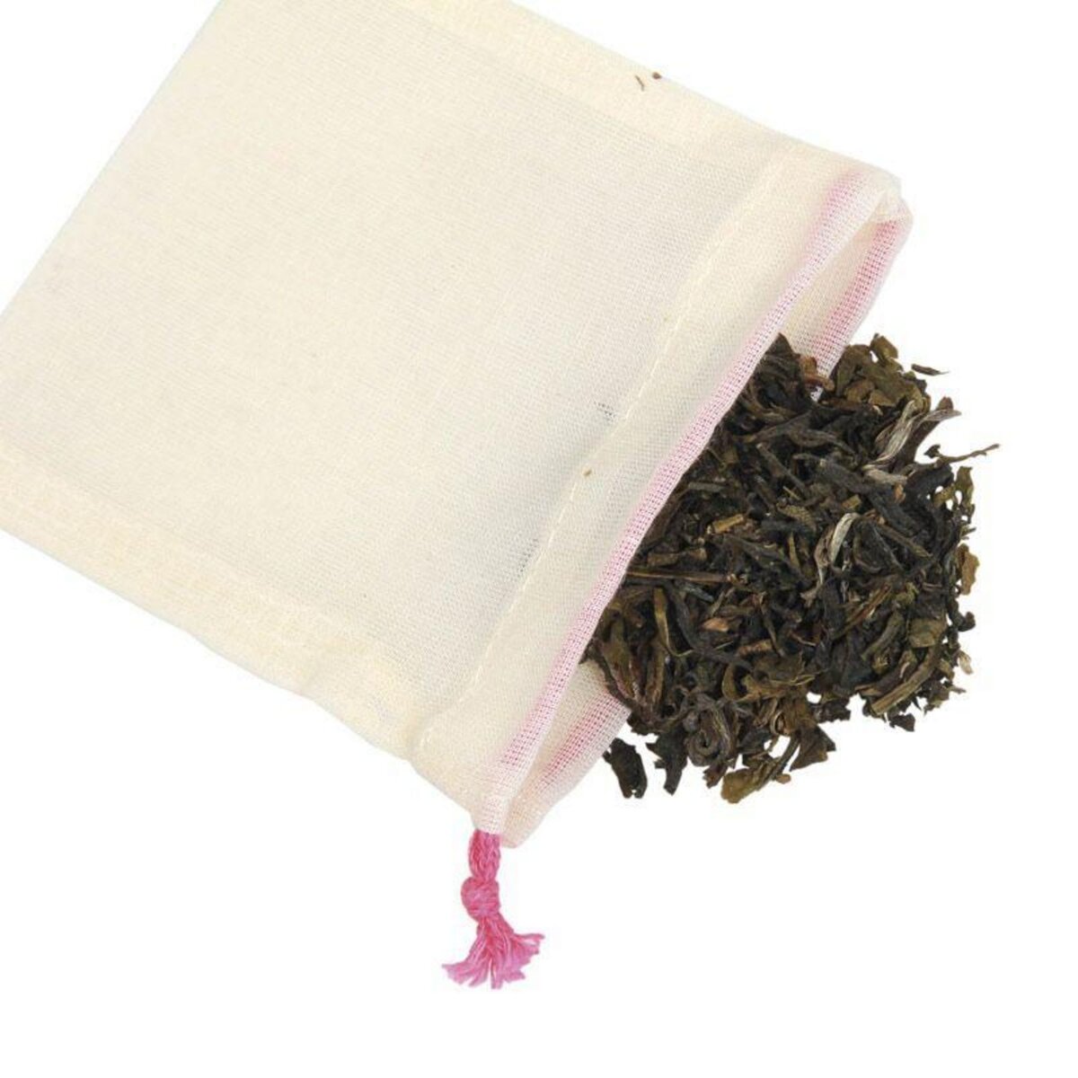 Lot de 5 sachets de thé réutilisables pas cher 