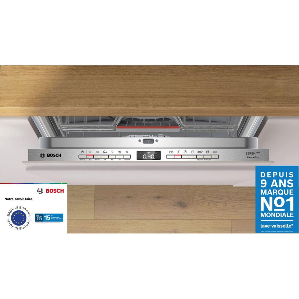 BOSCH Lave vaisselle encastrable SMV4EVX36F Serenity