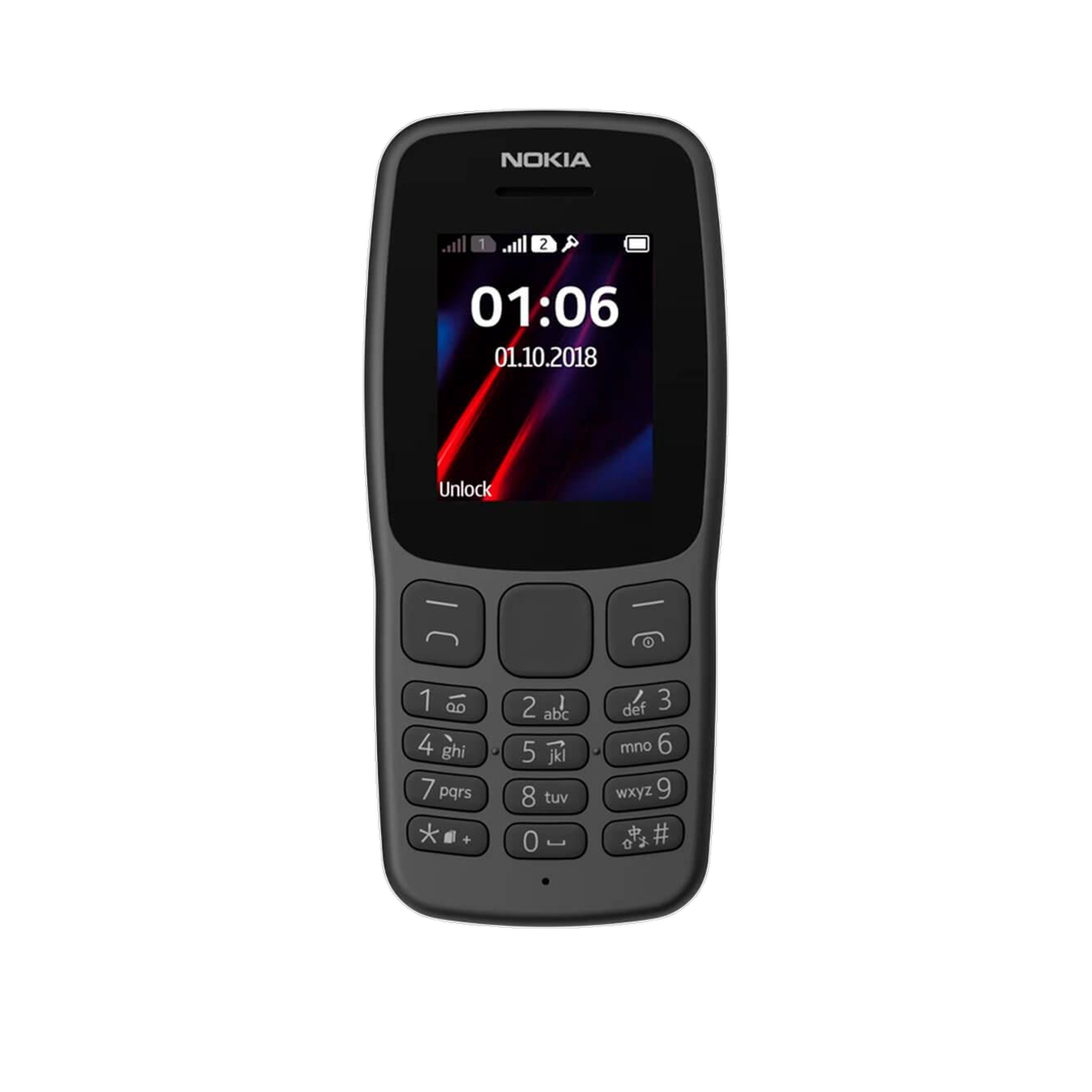 Voir la diapositive 3 : NOKIA Téléphone mobile Nokia 106 (2018) Dual SIM Noir