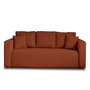 Voir la diapositive 1 : BEST MOBILIER Topaze - canapé 3 places - convertible avec coffre - en velours côtelé
