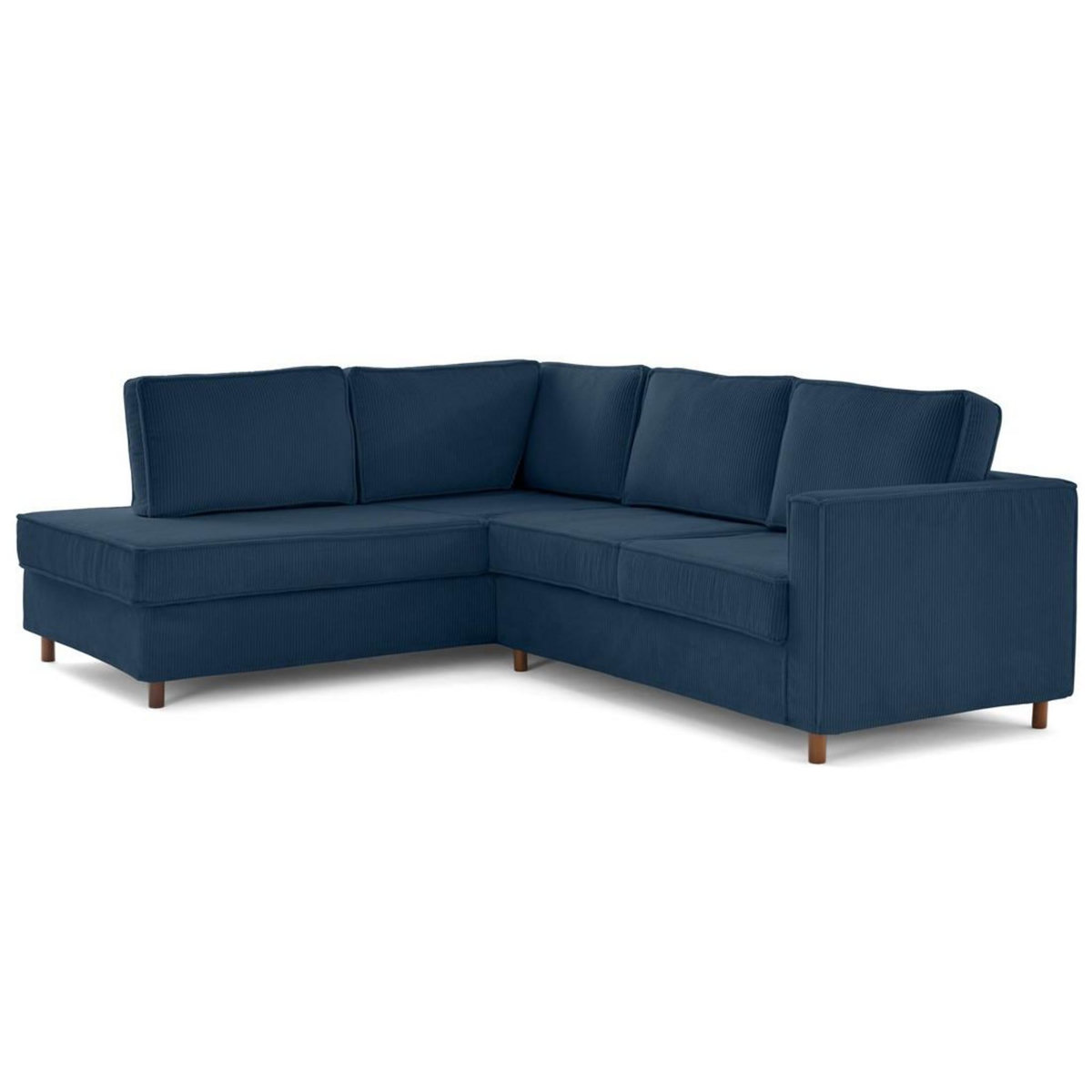 LISA DESIGN Jake - canapé déhoussable d'angle gauche 5 places en velours côtelé