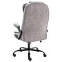 Voir la diapositive 4 : VIDAXL Chaise de bureau de massage gris clair similicuir daim