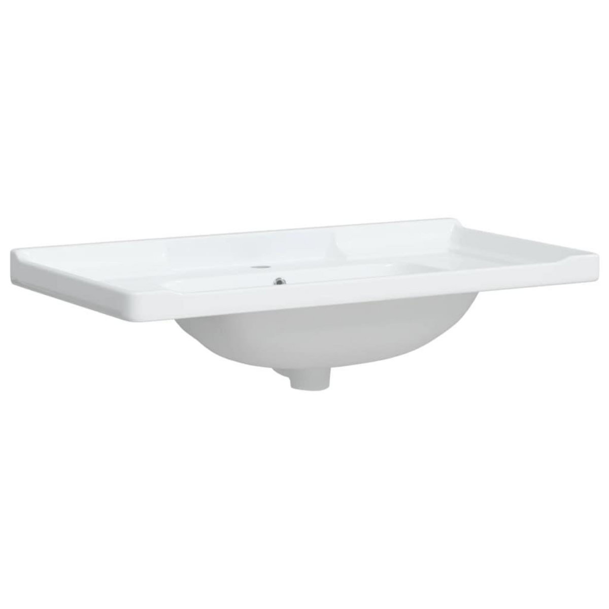 VIDAXL Evier salle de bain blanc 91,5x48x23 cm rectangulaire ceramique