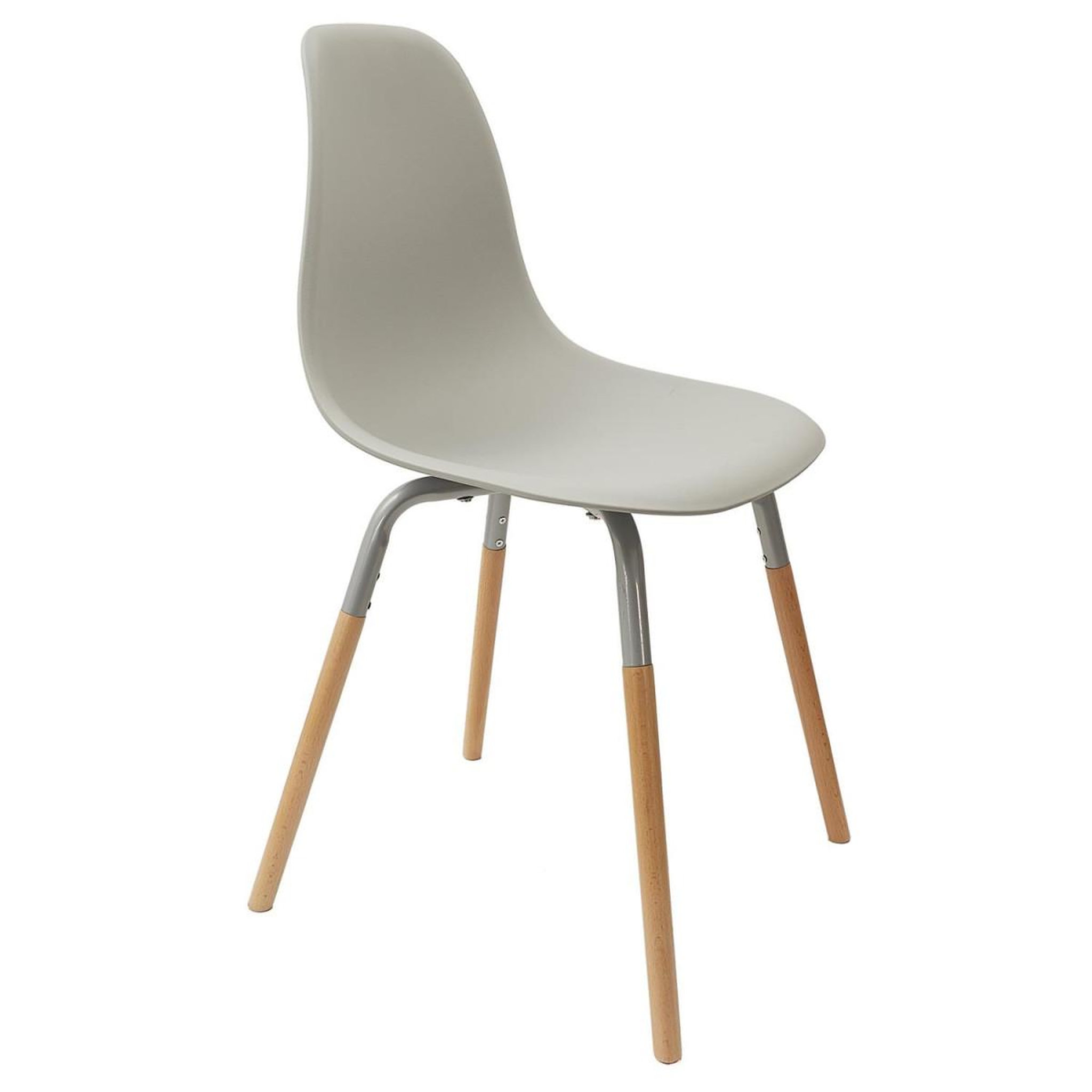 Voir la diapositive 2 : The Home Deco Factory Lot de 4 chaises scandinaves  phénix  81cm gris