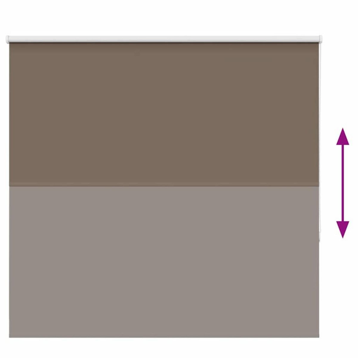 VIDAXL Store enrouleur occultant cafe 160x150cm largeur du tissu