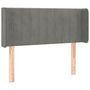 Voir la diapositive 3 : VIDAXL Tete de lit a LED Gris clair 103x16x78/88 cm Velours