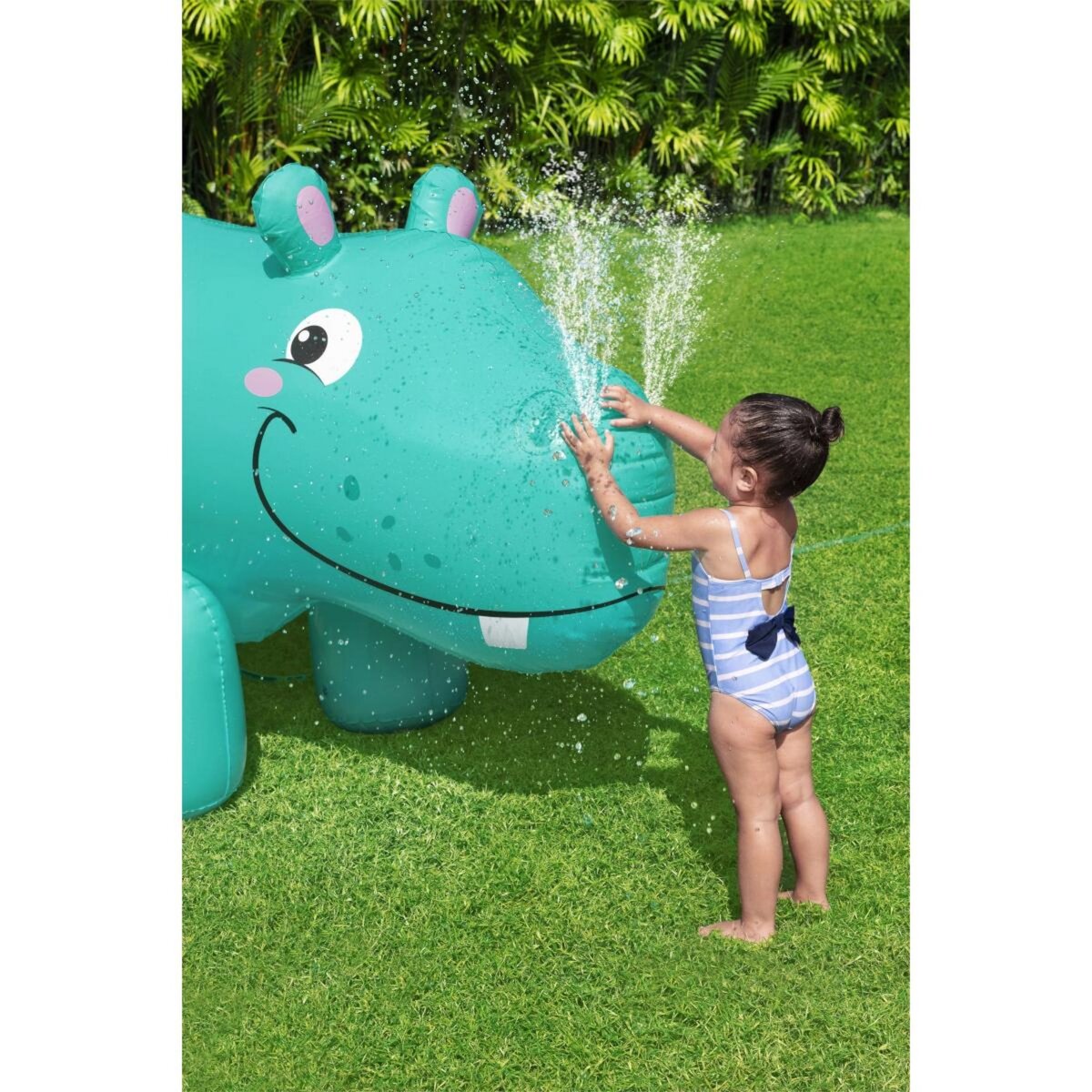 BESTWAY Fontaine à eau gonflable jumbo hippo 200 x 96 x 127 cm - 52569