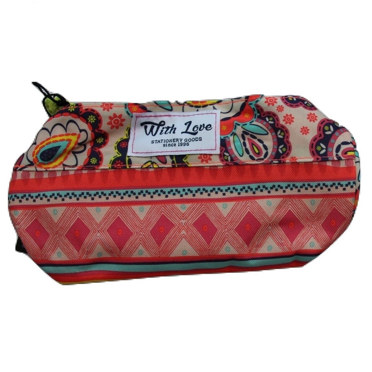 WITH LOVE Trousse ronde multicolore azteque