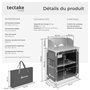 Voir la diapositive 6 : tectake Cuisine de camping premium avec 2 compartiments pliable gris