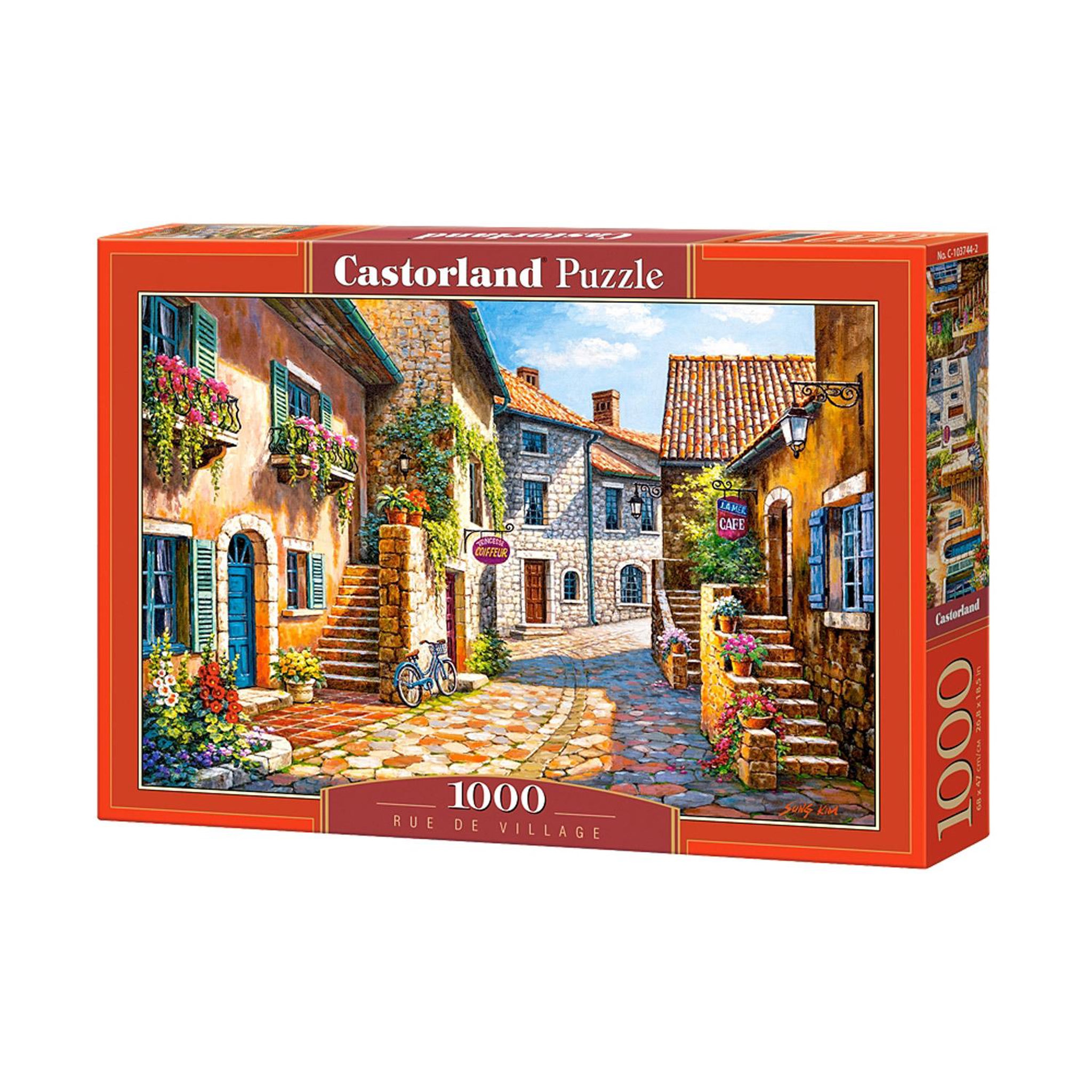 Voir la diapositive 2 : Castorland Puzzle 1000 pièces : Rue de Village