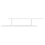 Voir la diapositive 5 : VIDAXL Etagere TV murale Blanc 125x18x23 cm Bois d'ingenierie