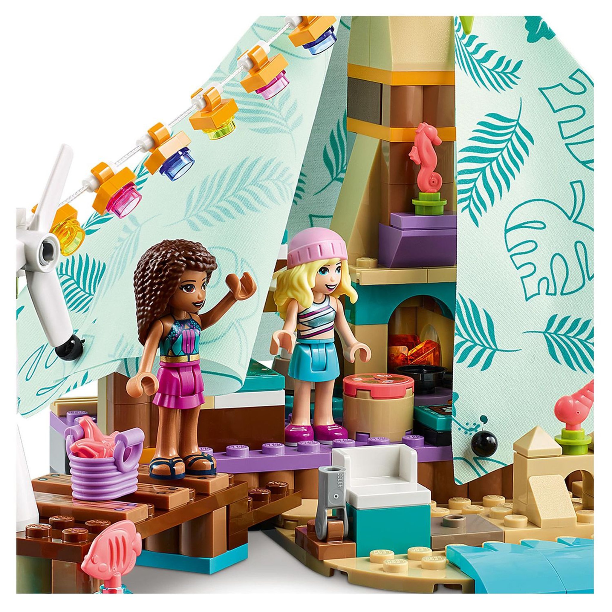 Voir la diapositive 6 : LEGO Friends 41700 Camping Glamour à La Plage, Jouet pour Filles et Garçons dès 6 ans