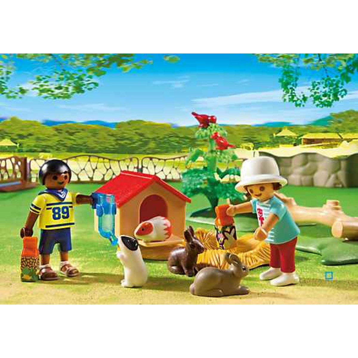 PLAYMOBIL 6635 - City Life - Parc animalier avec visiteurs