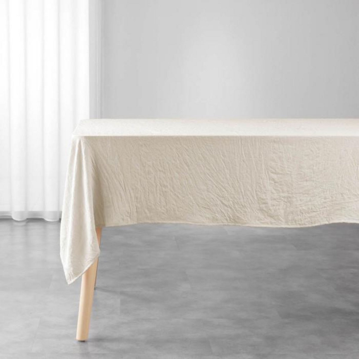 Paris Prix Nappe Microfibre  Suzy  140x240cm Naturel