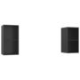 Voir la diapositive 2 : VIDAXL Meubles TV muraux 2 pcs Noir brillant Bois d'ingenierie