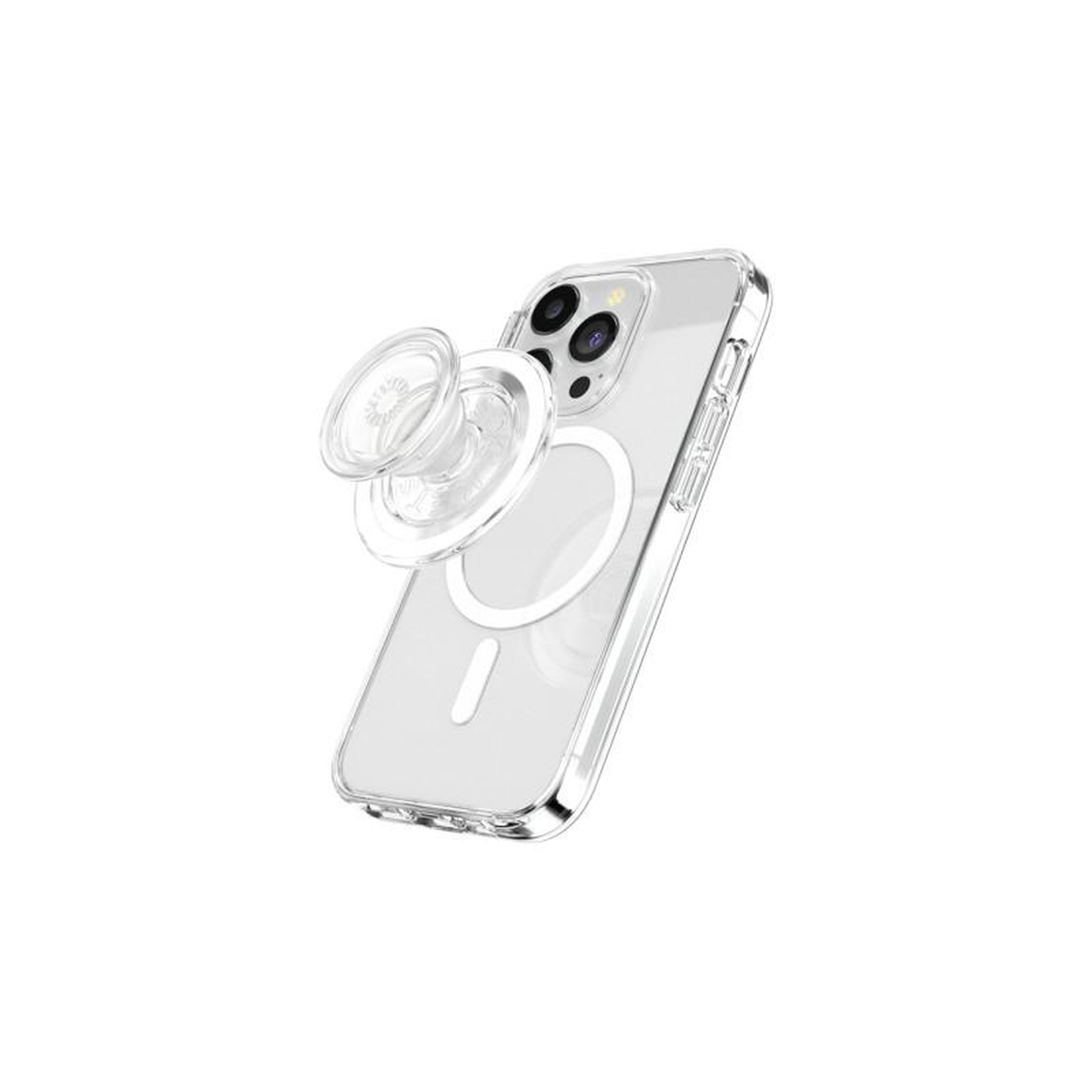 Voir la diapositive 4 : POPSOCKET Support smartphone Pop Grip MagSafe Transparente