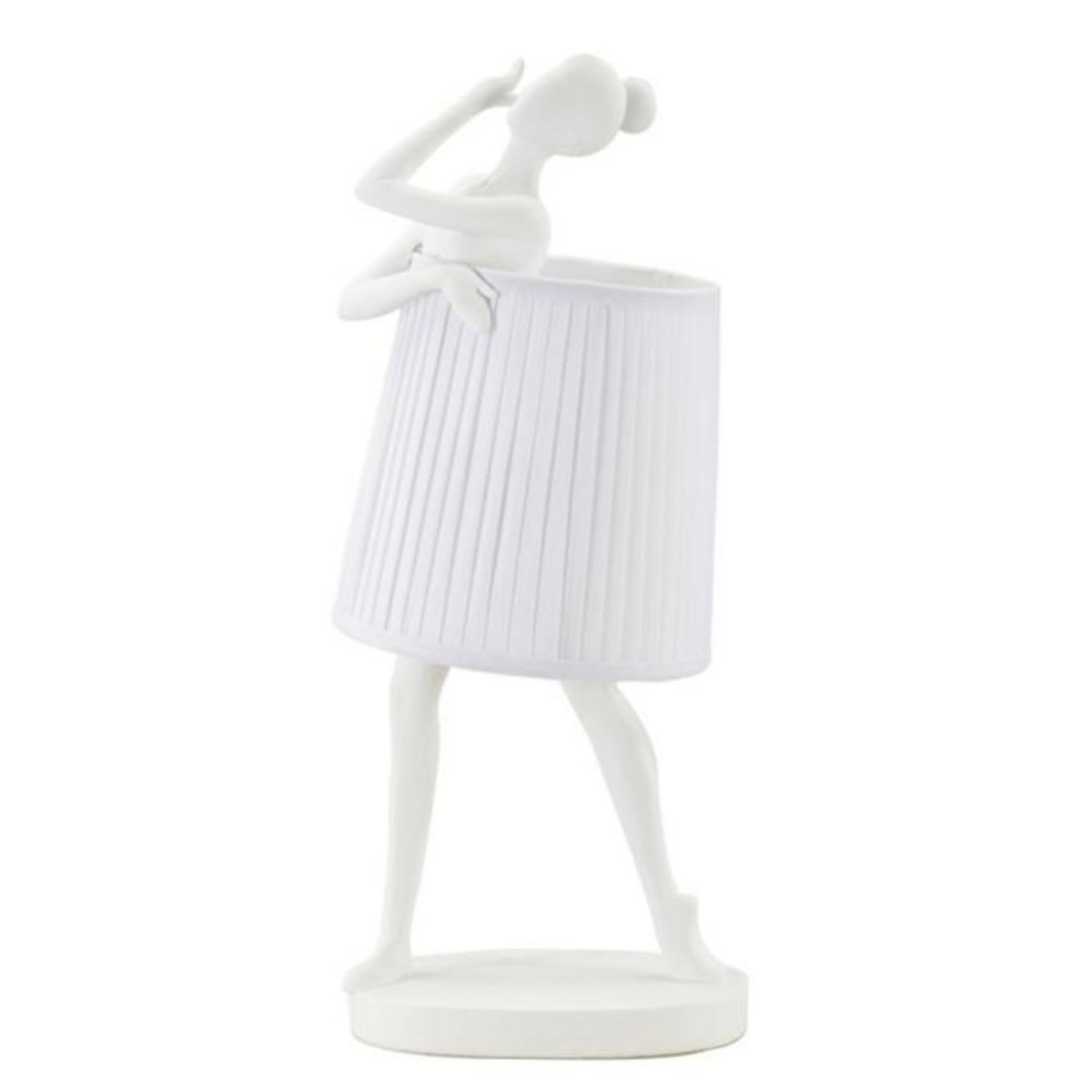 Paris Prix Lampe à Poser en Résine  Ballet  62cm Blanc