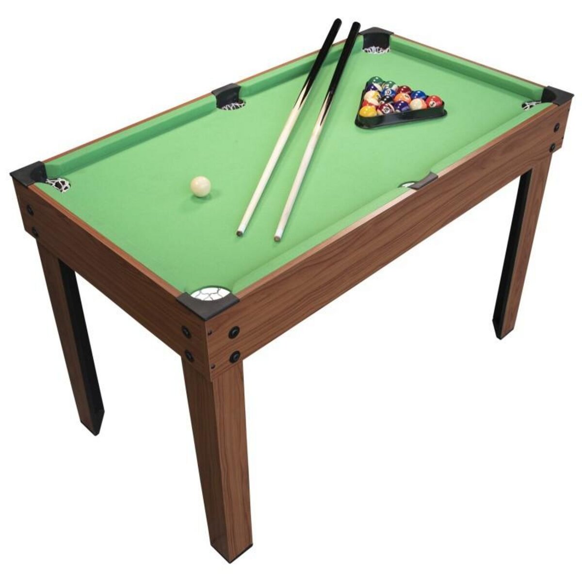 PLAY4FUN Table Multi Jeux 20 en 1 sur Pied, Multifonction avec Plateaux Modulables et Accessoires pour 20 jeux différents, 122x61x84 cm