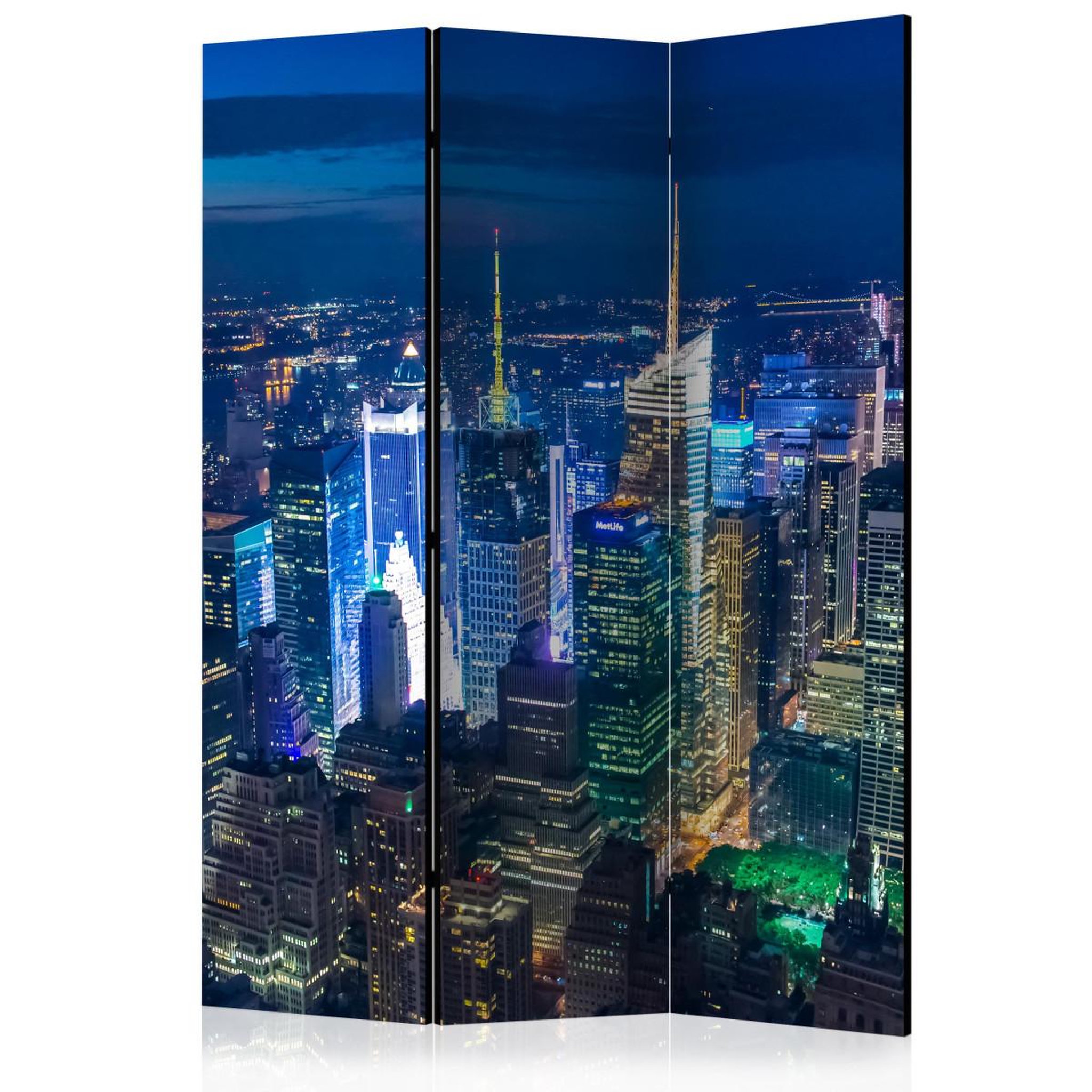 Paris Prix Paravent 3 volets  manhattan night  135x172cm