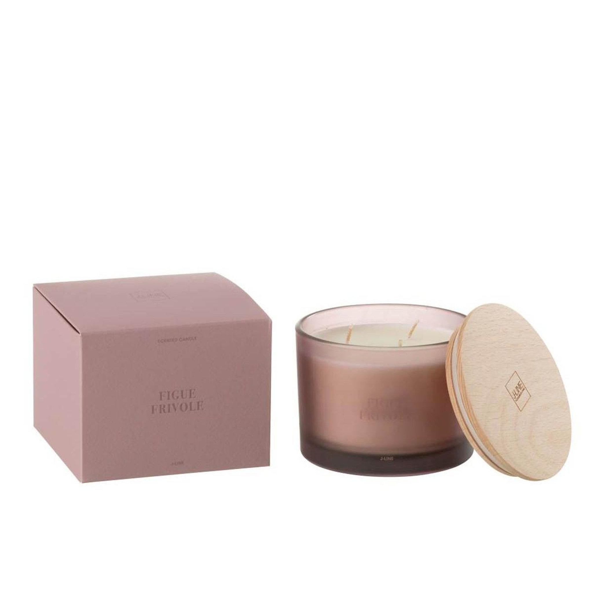 Voir la diapositive 3 : J-LINE Bougie parfumée  accords essentiels  10cm figue frivole
