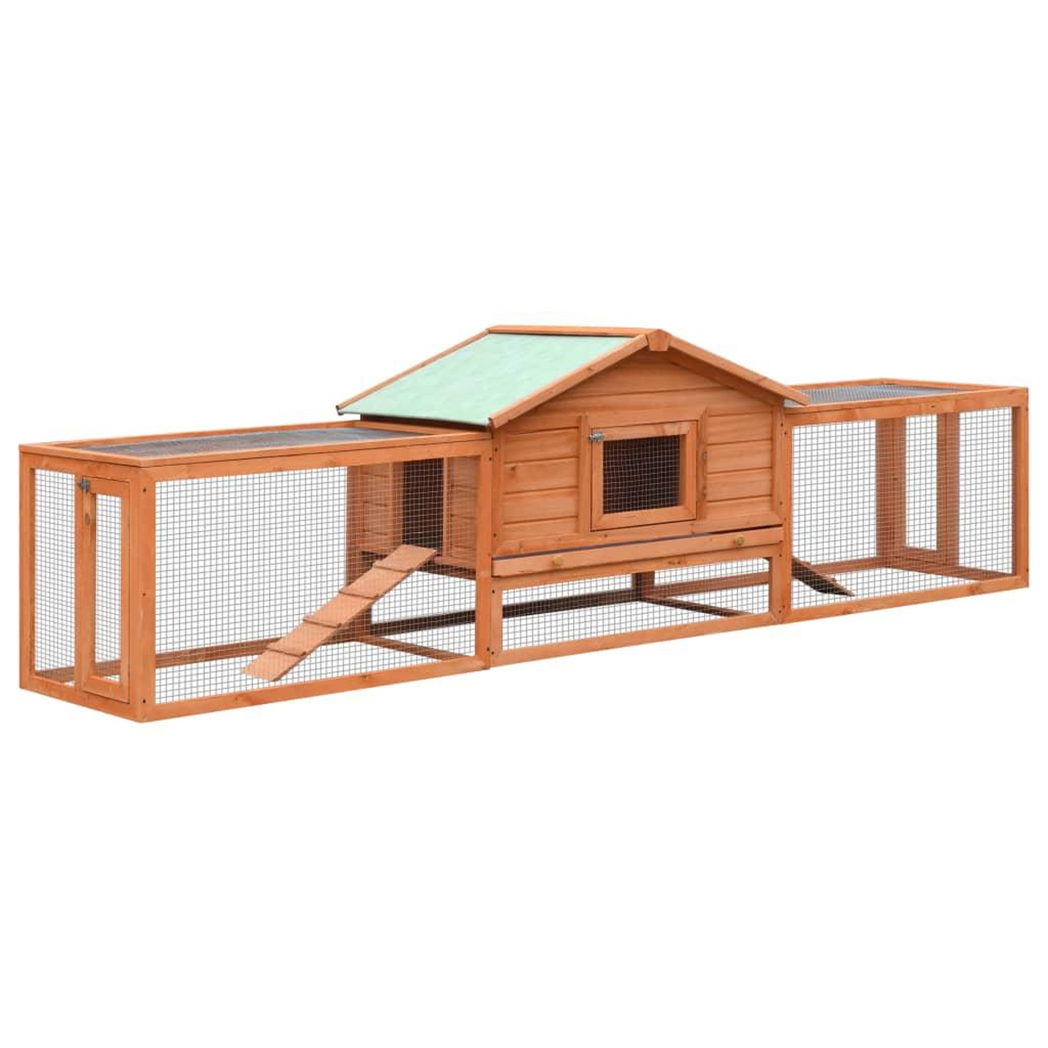 Voir la diapositive 2 : VIDAXL Clapier Pin massif et sapin 310x70x87 cm