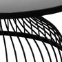 Voir la diapositive 2 : ATMOSPHERA Table Basse Ronde Design  Kushi  90cm Noir