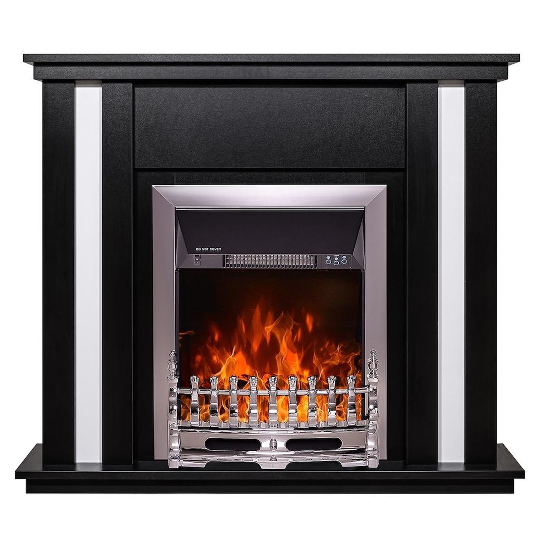 ARTFLAME Cheminée électrique - gustavo & galileo silver - 2000 w - flamme réglable - thermostat