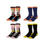 Voir la diapositive 1 : FREEGUN Lot de 4 paires de chaussettes Homme Dragon Ball Z Songoku Buu