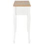 Voir la diapositive 4 : VIDAXL Table de console et coiffeuse avec 3 tiroirs Blanc