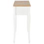 Voir la diapositive 4 : VIDAXL Table de console et coiffeuse avec 3 tiroirs Blanc