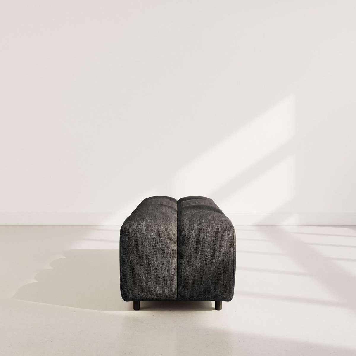 LISA DESIGN Adelaide - pouf en tissu texturé