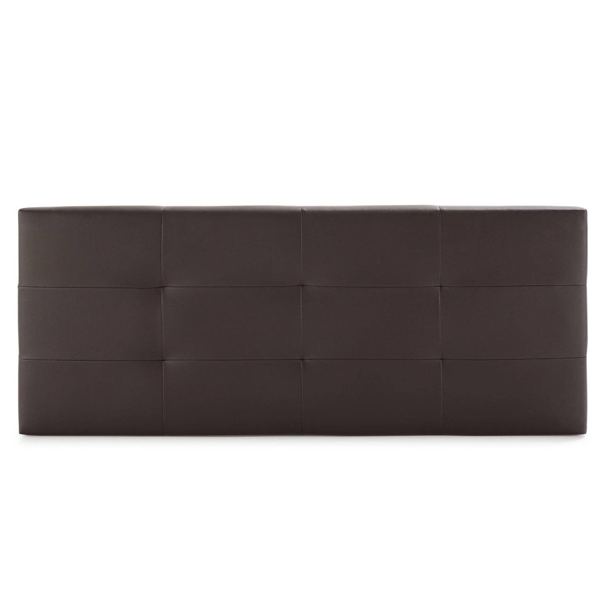 Voir la diapositive 2 : MARCKONFORT Tête de lit Carla 150x60 cm Chocolat, rembourrée de Mousse