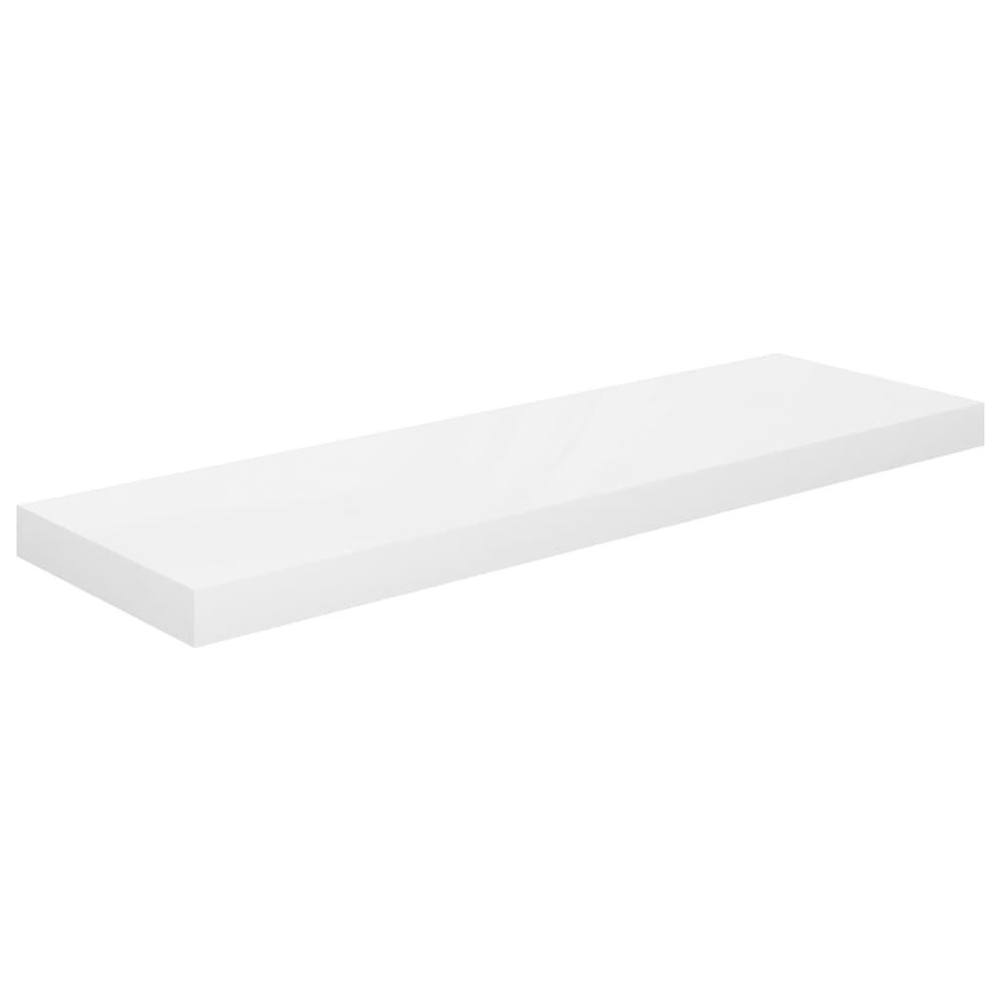 Voir la diapositive 3 : VIDAXL Etagere murale flottante 2 pcs Blanc brillant 80x23,5x3,8cm MDF