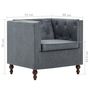 Voir la diapositive 6 : VIDAXL Fauteuil gris tissu