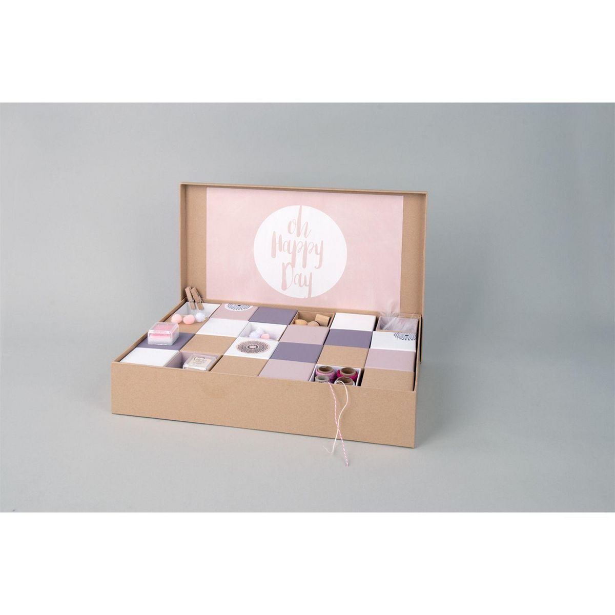 Rayher Calendrier de l'avent en papier mâché 26 x 38 cm