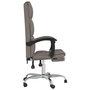 Voir la diapositive 4 : VIDAXL Fauteuil inclinable de bureau Taupe Tissu