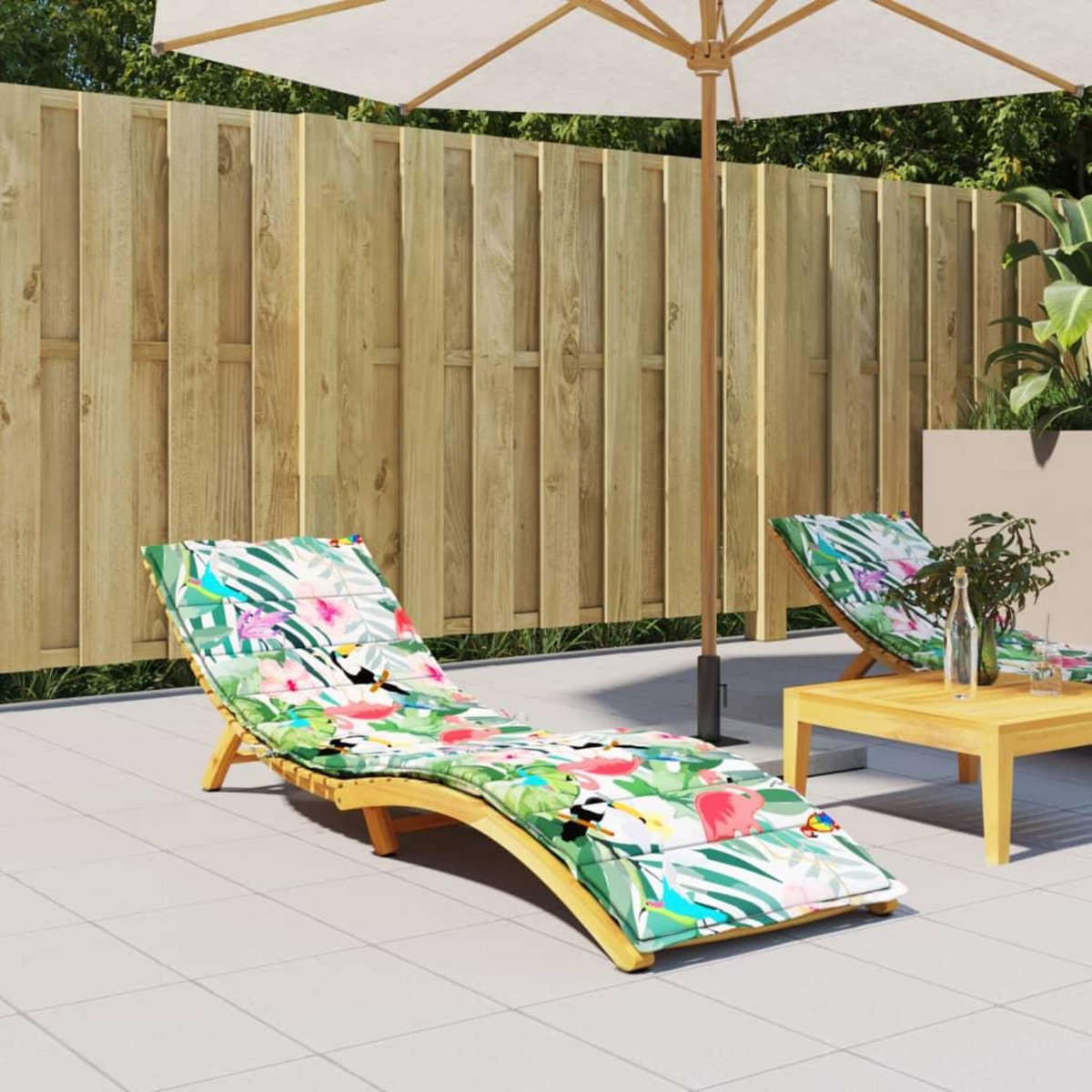 VIDAXL Coussin de chaise longue multicolore tissu oxford