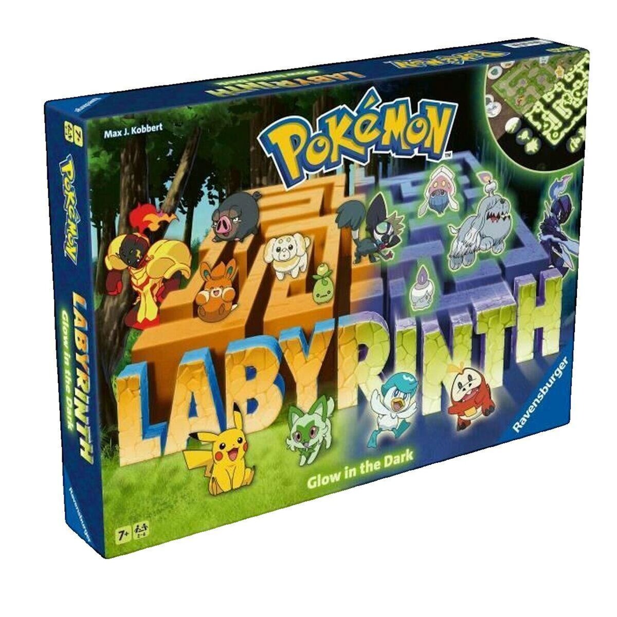 Pokemon Jeu de société Ravensburger Pokémon Labyrinth phosphorescent