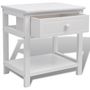 Voir la diapositive 4 : VIDAXL Table de chevet Bois Blanc