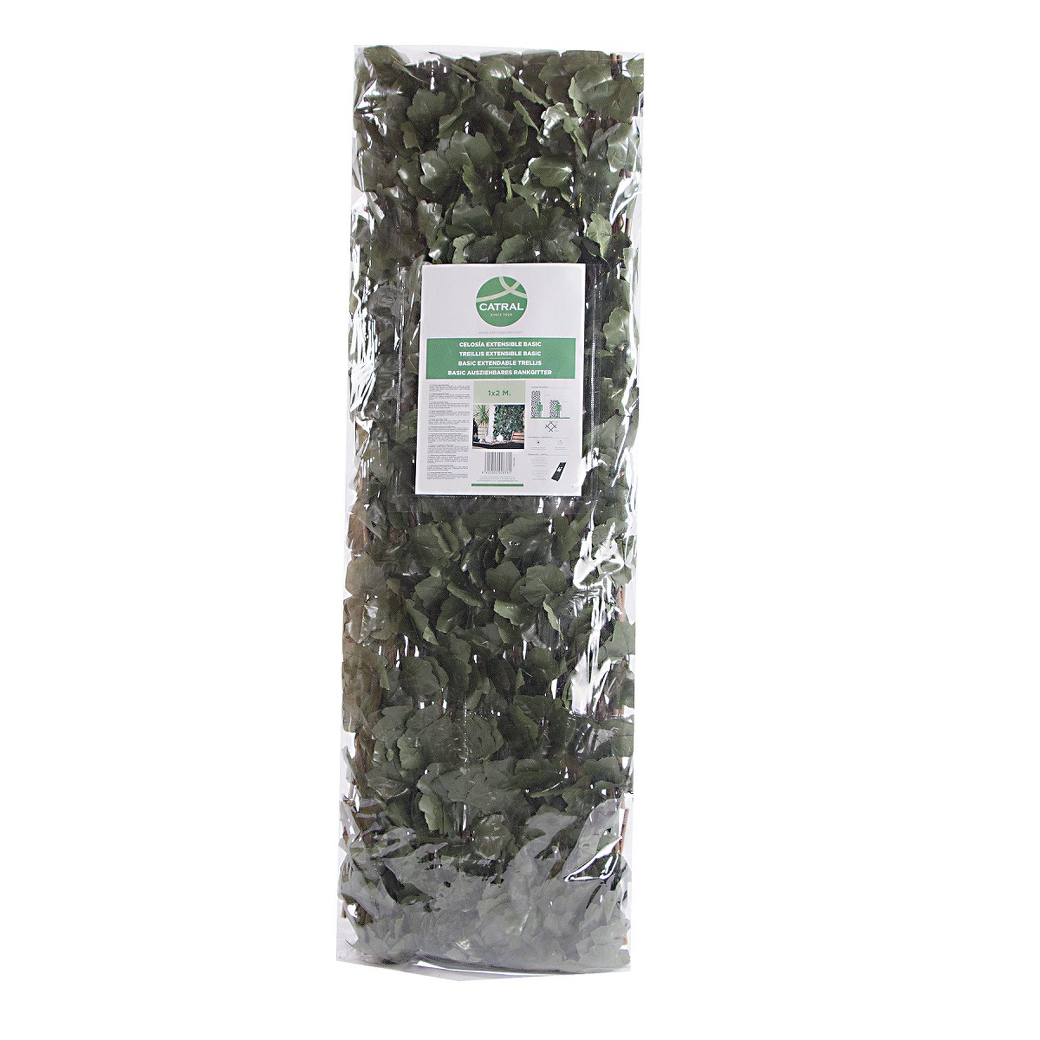 Voir la diapositive 3 : Treillis extensible - 1x2m - Avec feuilles et lien