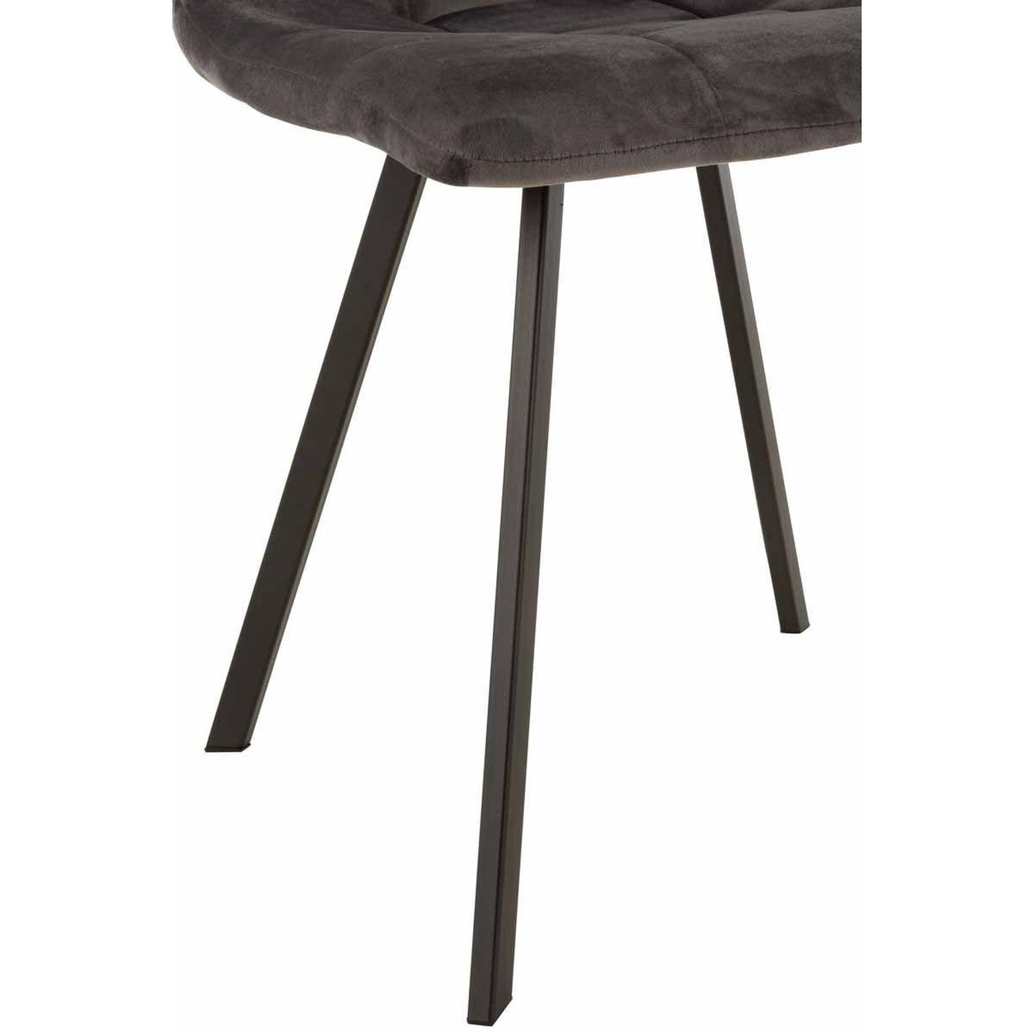 Voir la diapositive 5 : J-LINE Chaise design  morgan  86cm gris