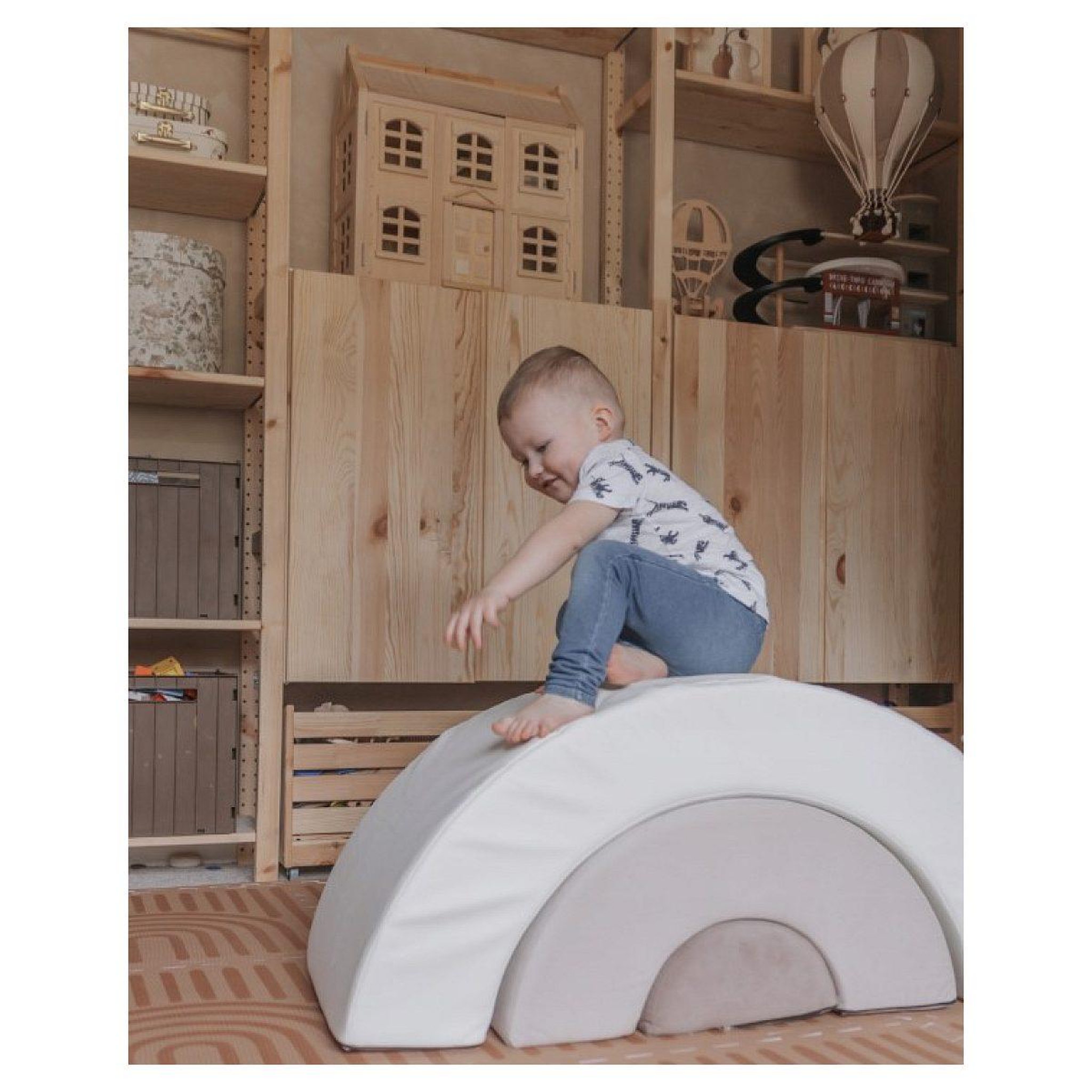 Voir la diapositive 2 : MONIO FOR KIDS Blocs mousse arc en ciel rose