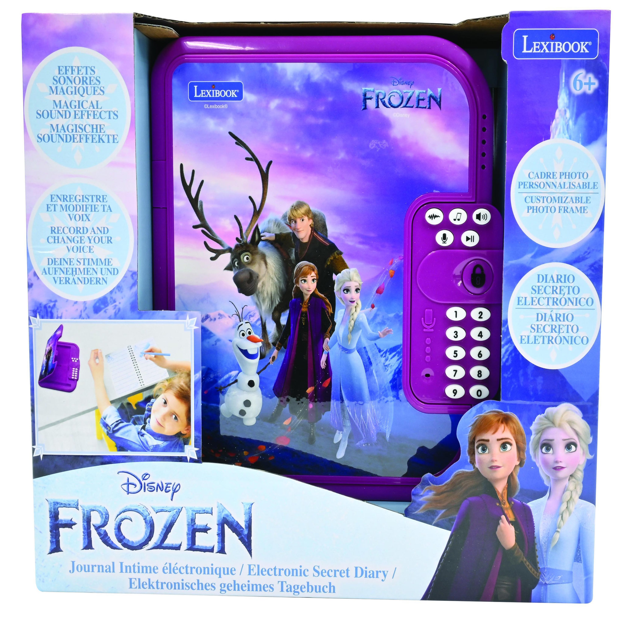 Voir la diapositive 5 : Lexibook Journal intime éléctronique avec coffre-fort La reine des Neiges