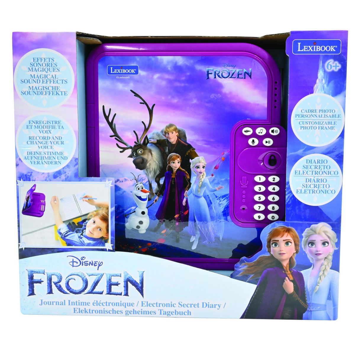 Lexibook Journal intime éléctronique avec coffre-fort La reine des Neiges