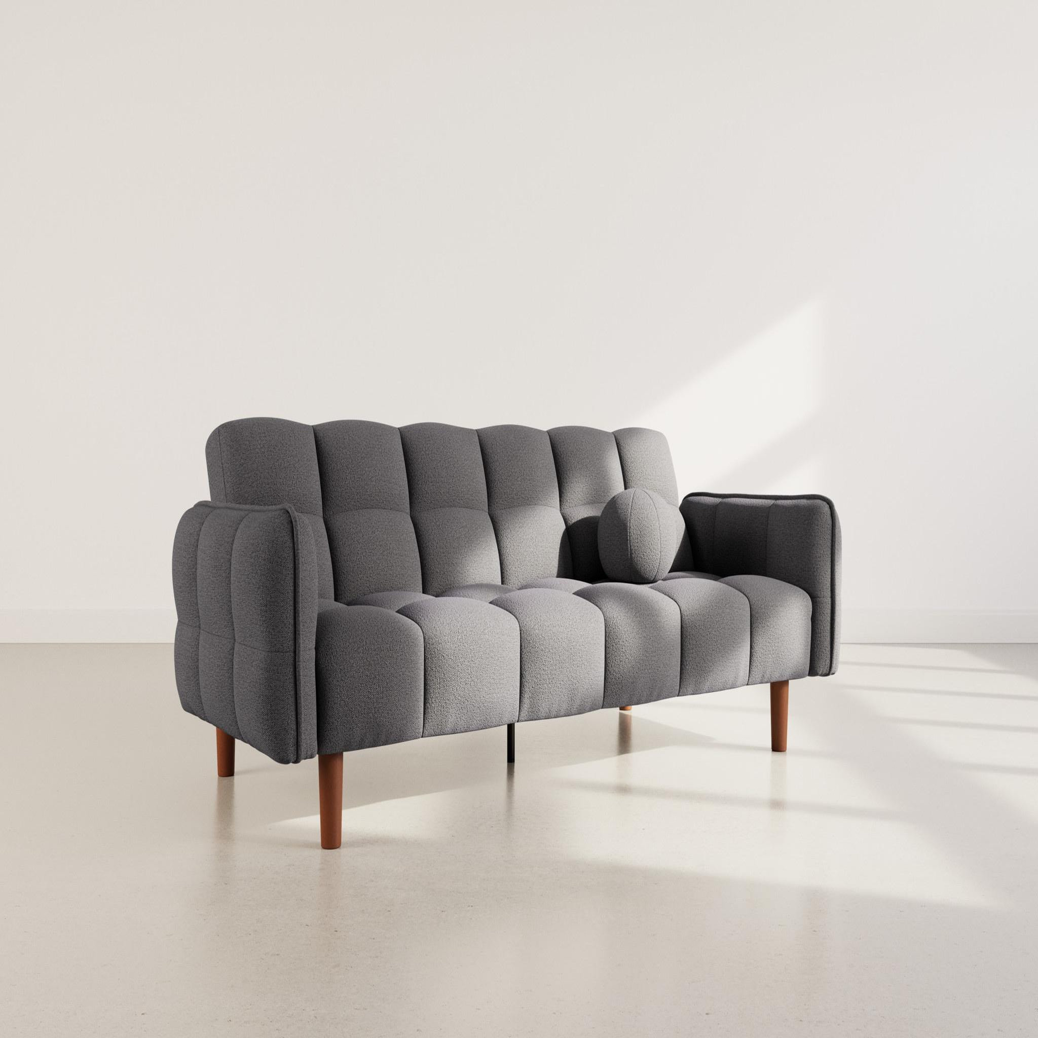 BEST MOBILIER Adam - canapé convertible clic-clac 2 places en tissu texturé. Coloris disponibles : Orange, Beige