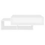Voir la diapositive 5 : VIDAXL Table basse Blanc 105x55x32 cm Bois d'ingenierie