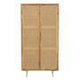 Voir la diapositive 2 : Paris Prix Armoire en Bois 2 Portes  Weaving  175cm Naturel