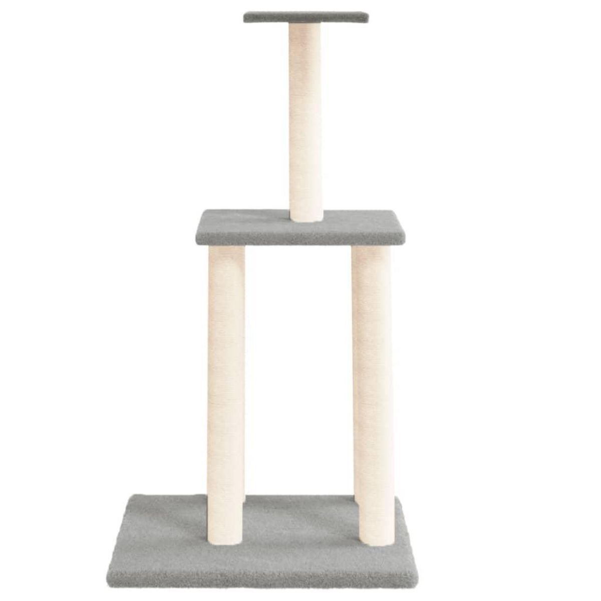VIDAXL Arbre a chat avec griffoirs en sisal gris clair 85,5 cm