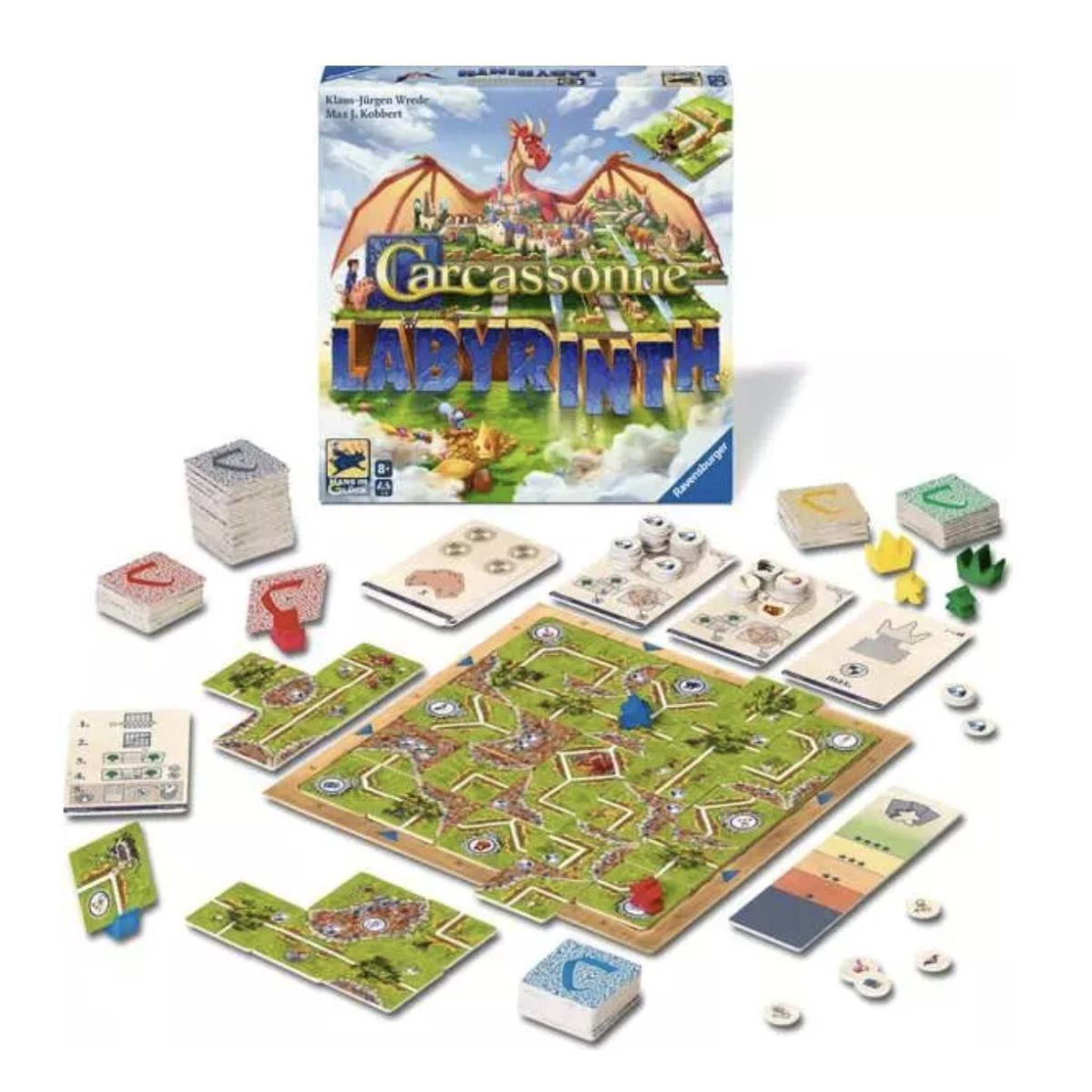 Voir la diapositive 3 : RAVENSBURGER Carcassonne labyrinth - jeux de societe a partir de 8 ans